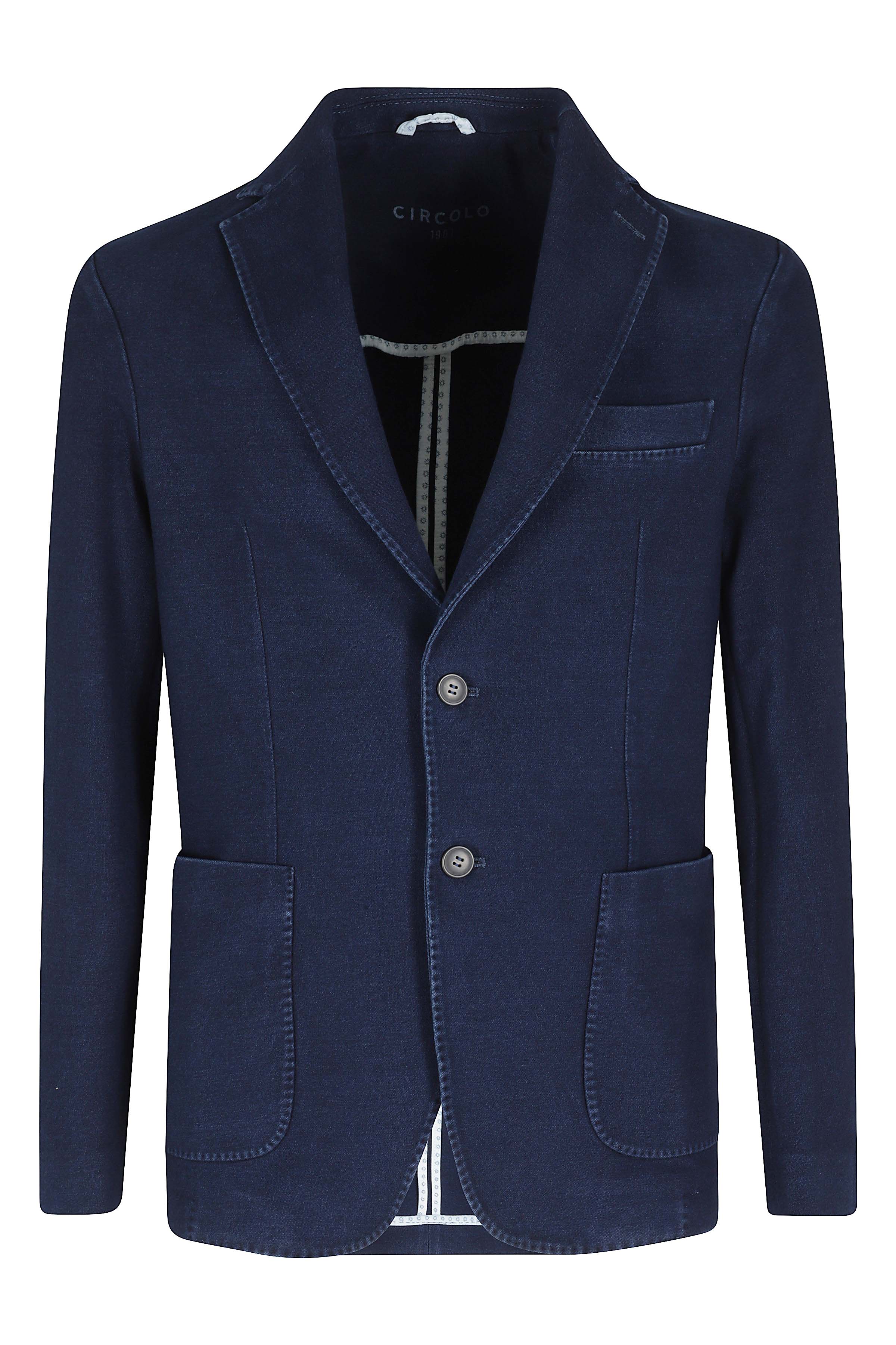 Blazer Blue Cotone Elastane Giacca