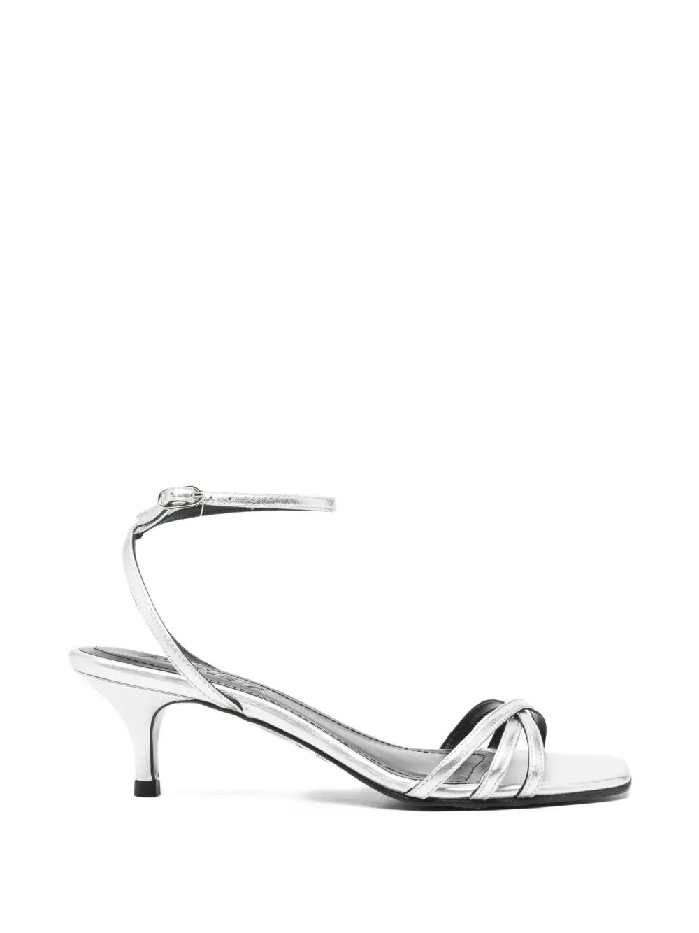 Uma Silver Grey Leather Shoe
