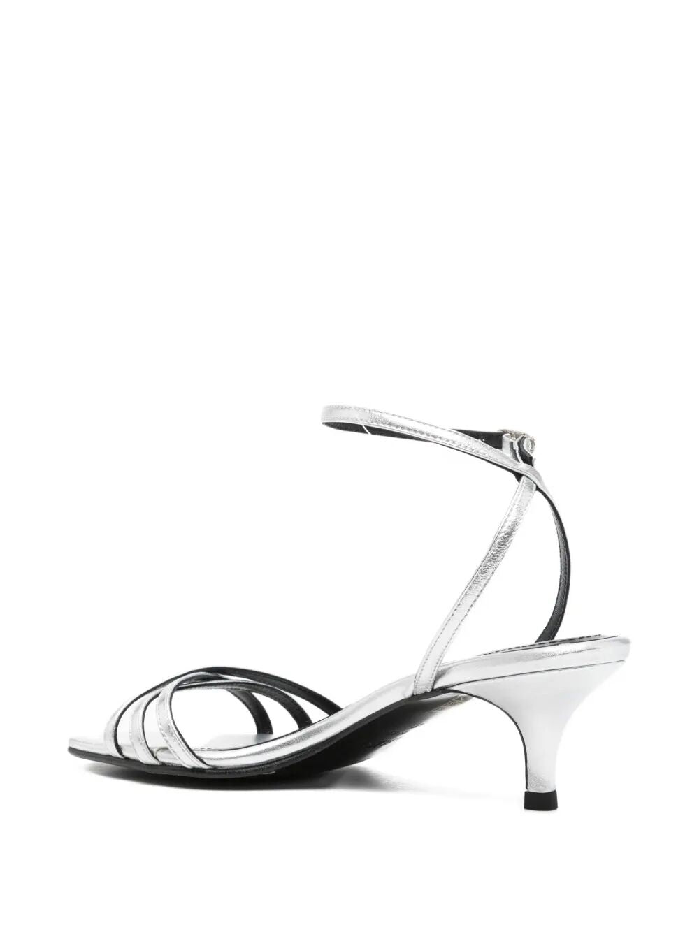 Uma Silver Grey Leather Shoe