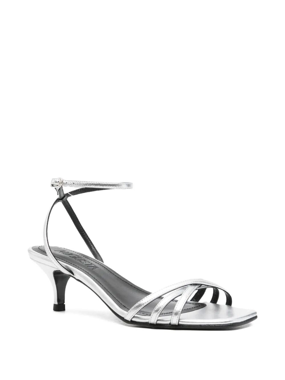 Uma Silver Grey Leather Shoe