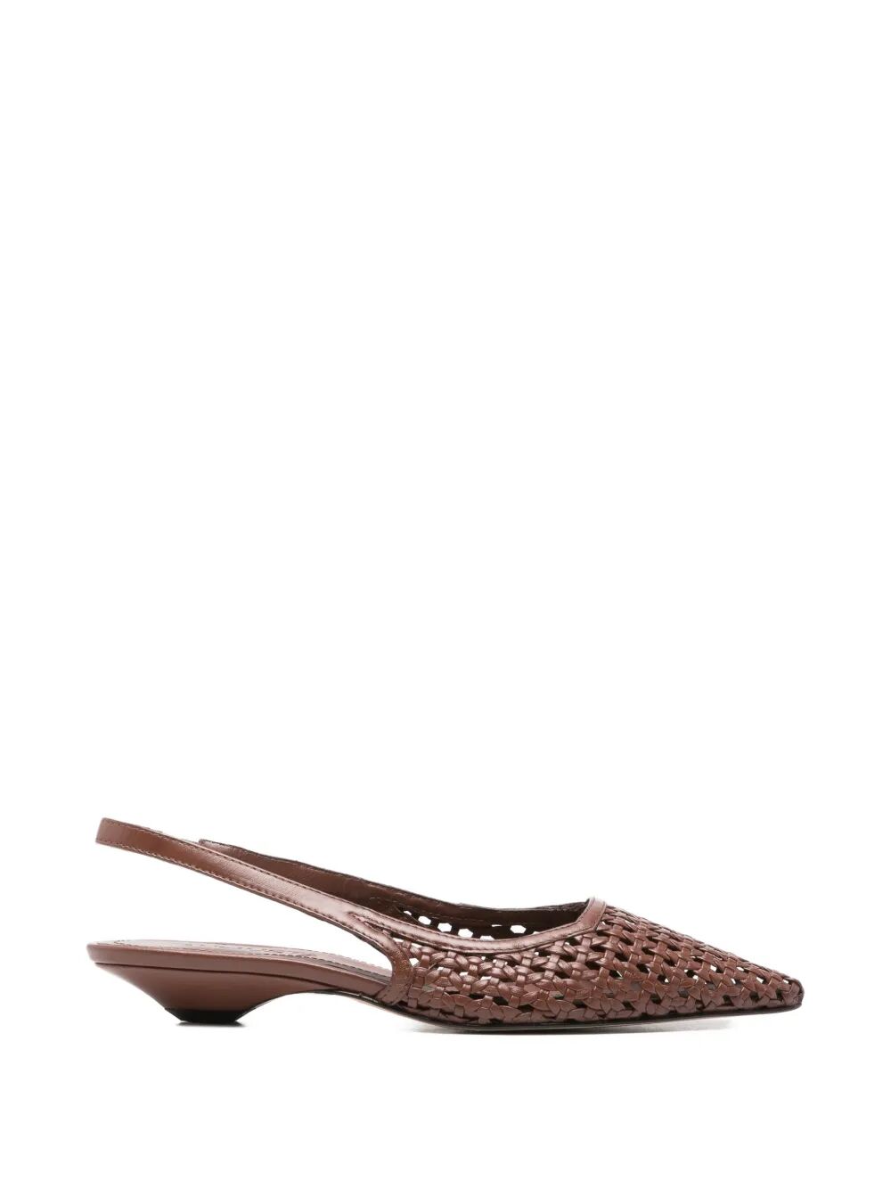 Harper Woven Chocolate Brown Leather Shoe