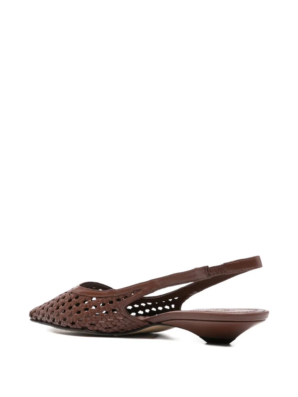 Harper Woven Chocolate Brown Leather Shoe