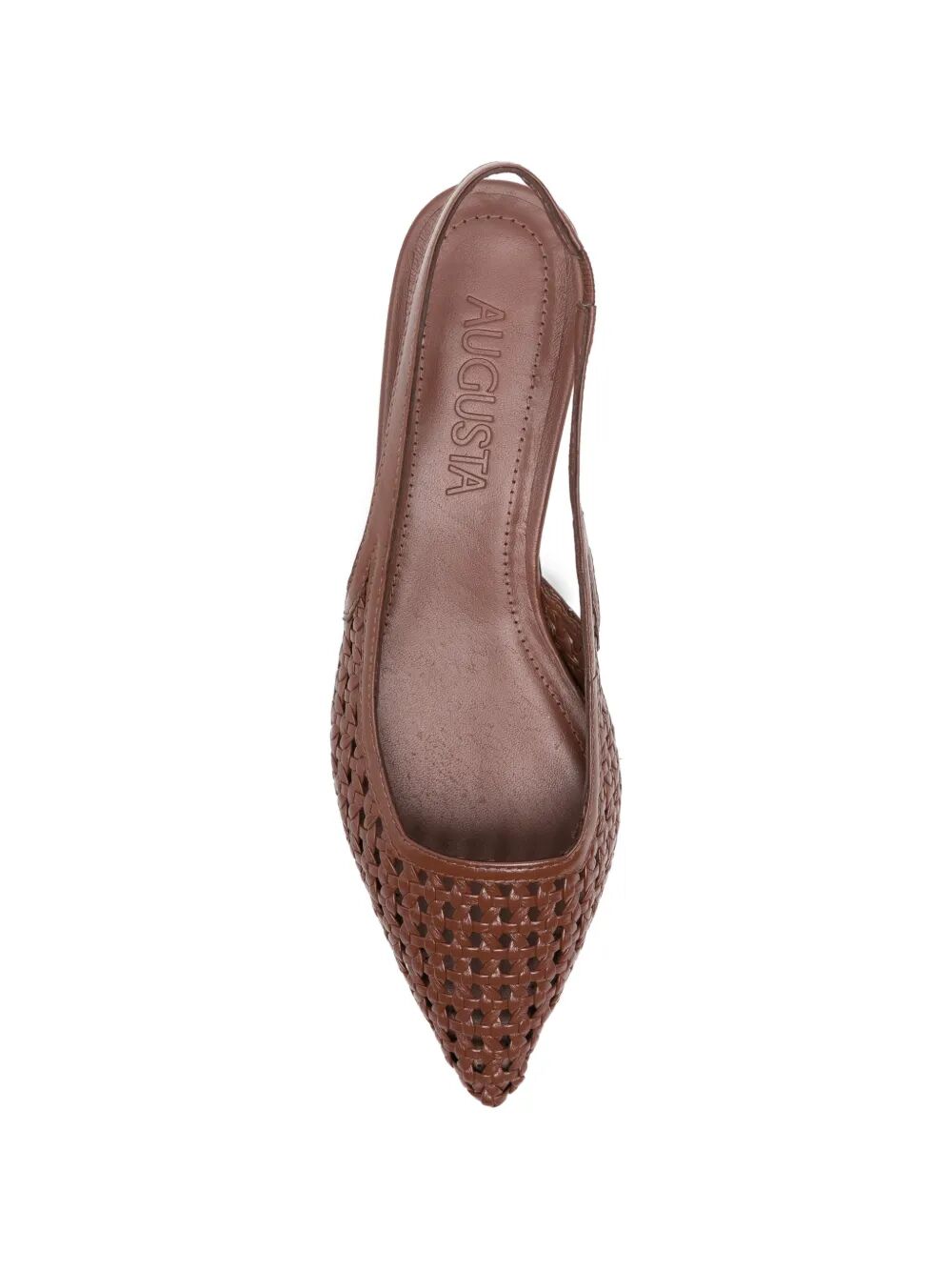 Harper Woven Chocolate Brown Leather Shoe