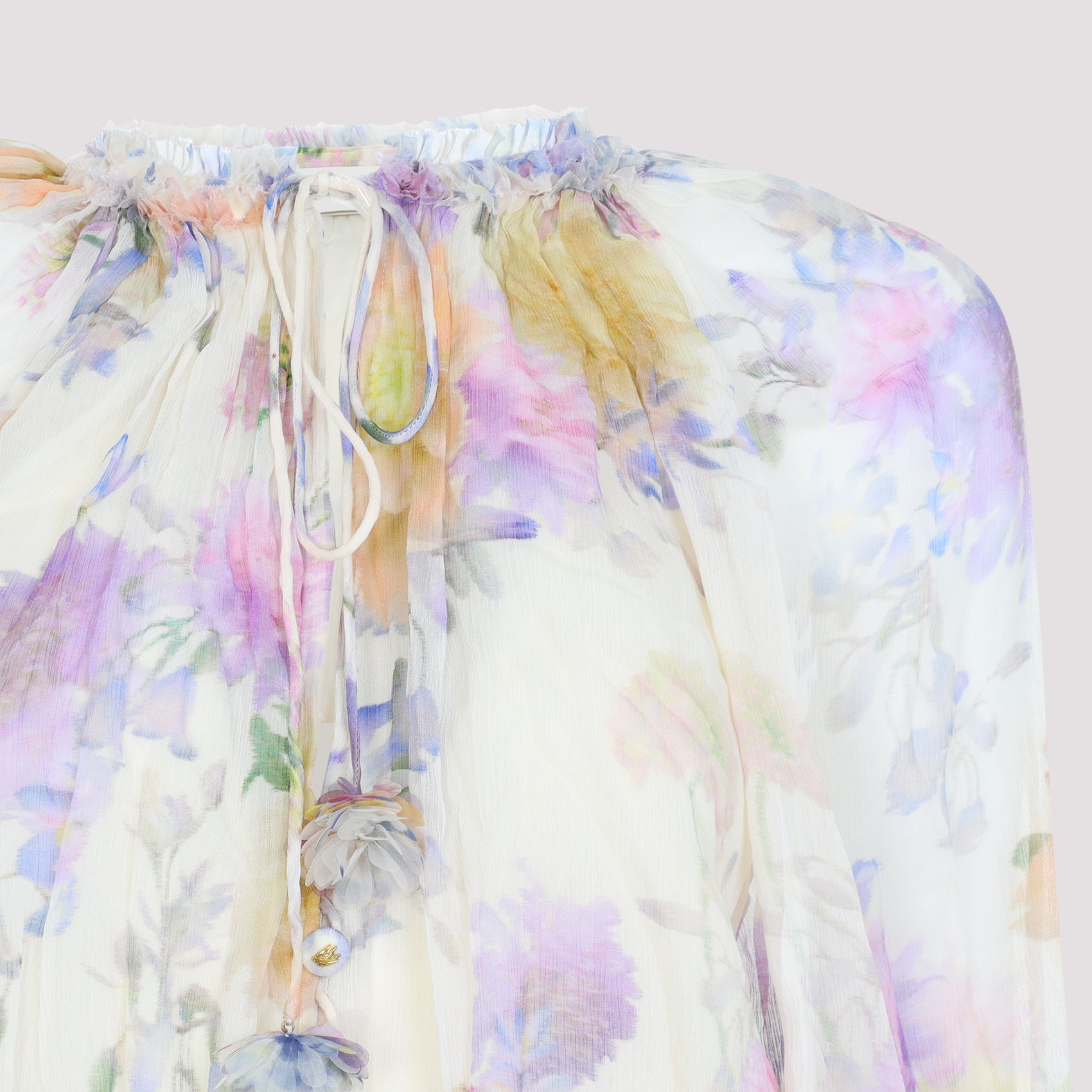 Luna Ruffle Playsuit Nude & Neutrals Viscose Dress