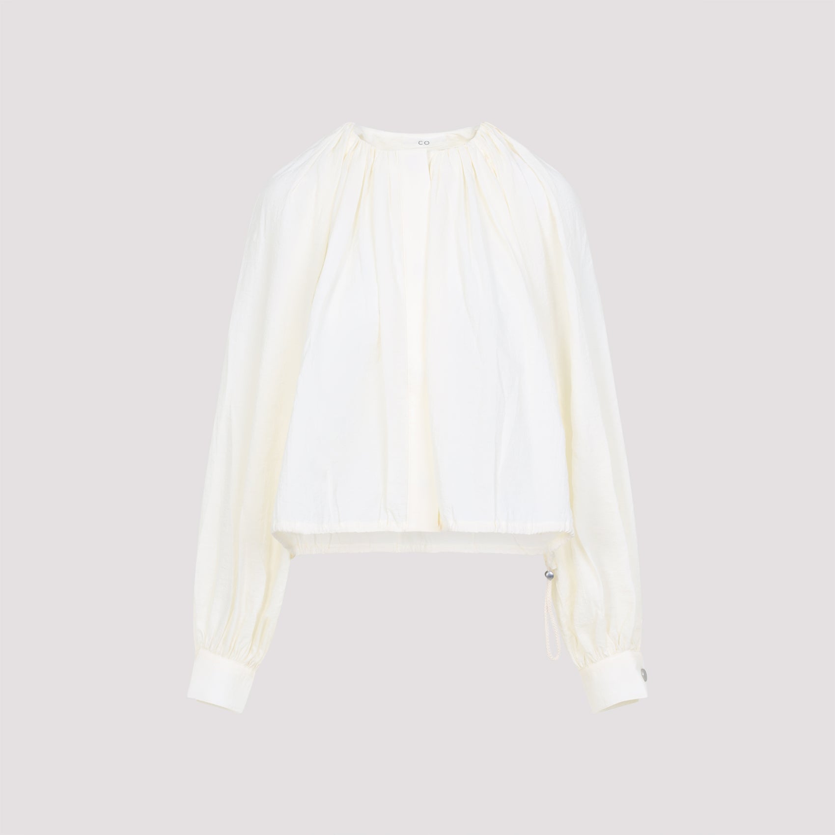Gathered Shirt Nude & Neutrals Recycled Polyamide