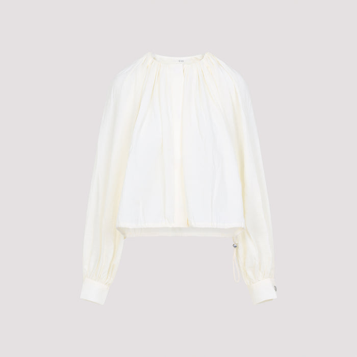 Gathered Shirt Nude & Neutrals Recycled Polyamide