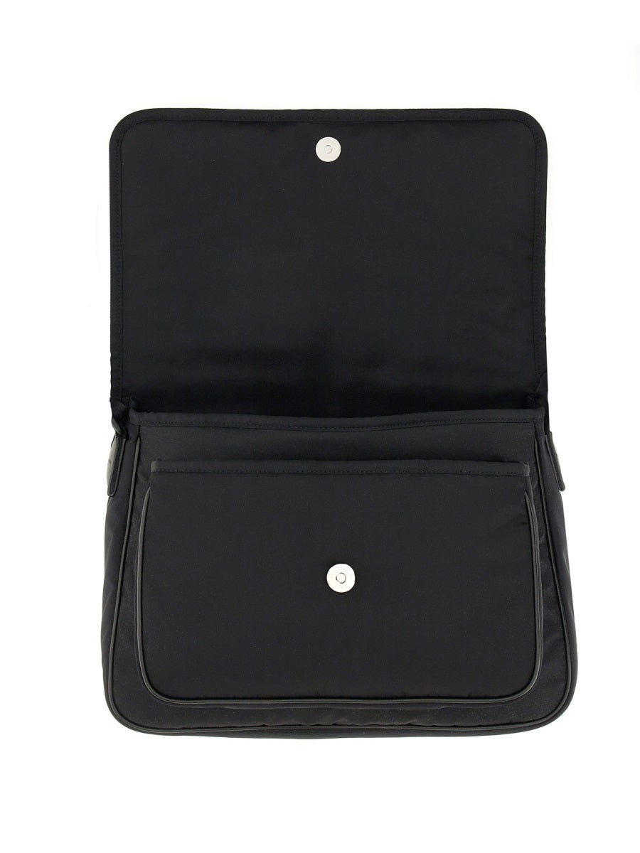 Econyl® Messenger Niki Bag Black Polyamide Shoulder