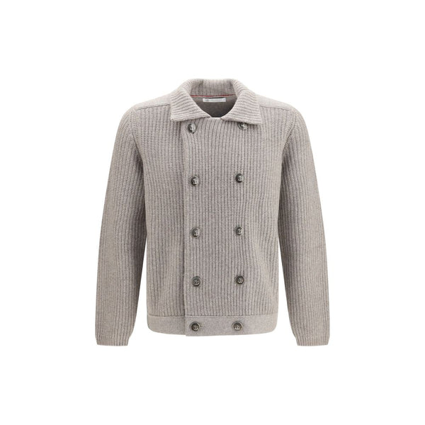 Brunello Cucinelli 100% Cashmere cardigan in gray