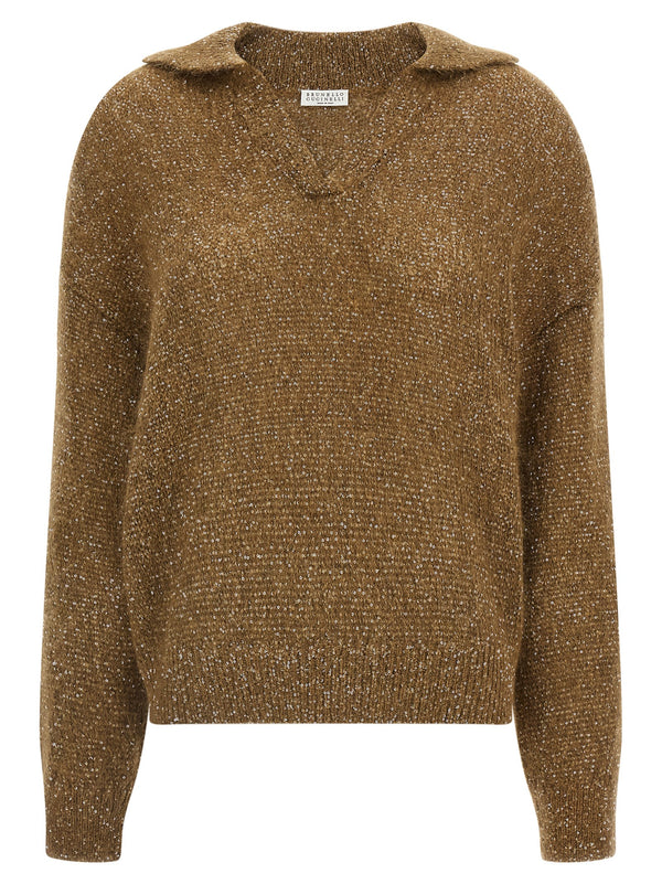 Brown Polyamide Polo Shirt