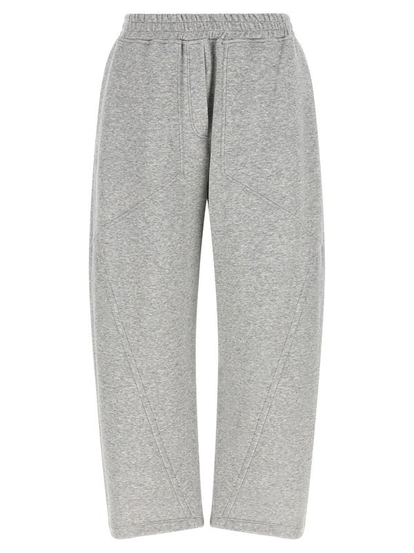 Gray Cotton Athletic Pants