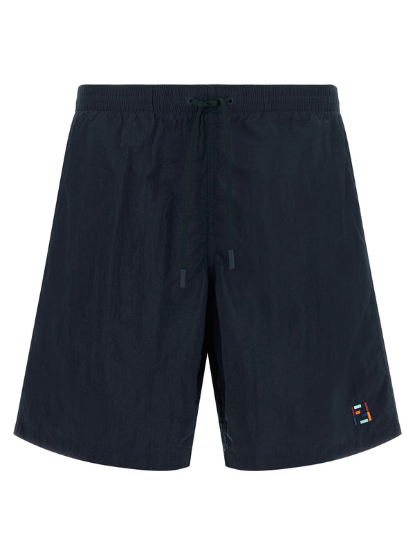 Blue Polyamide Swim Shorts