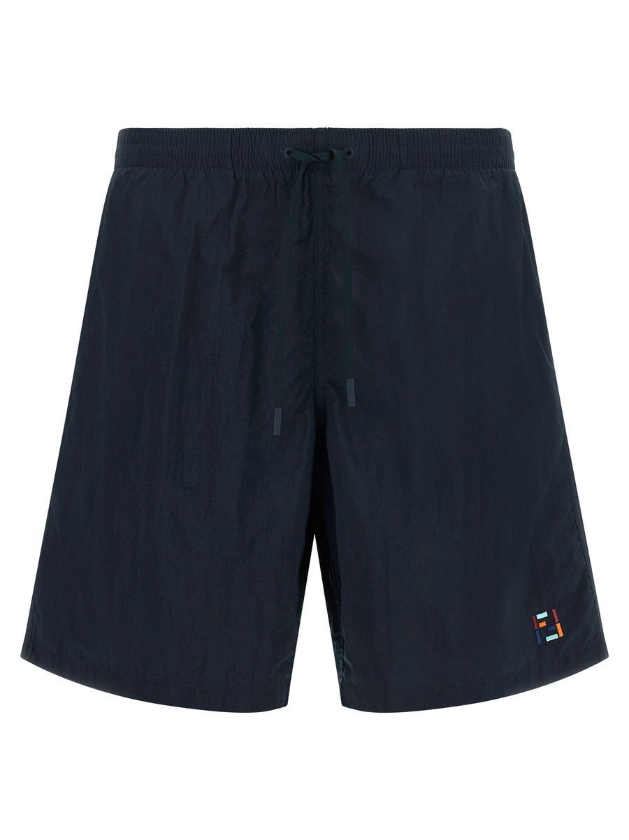 Blue Polyamide Swim Shorts
