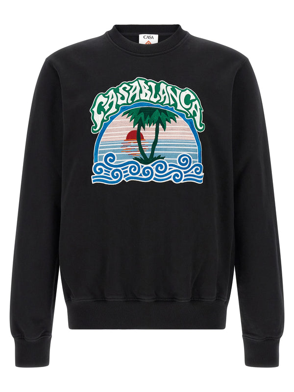 Black Organic Cotton Sweatshirt Clothing