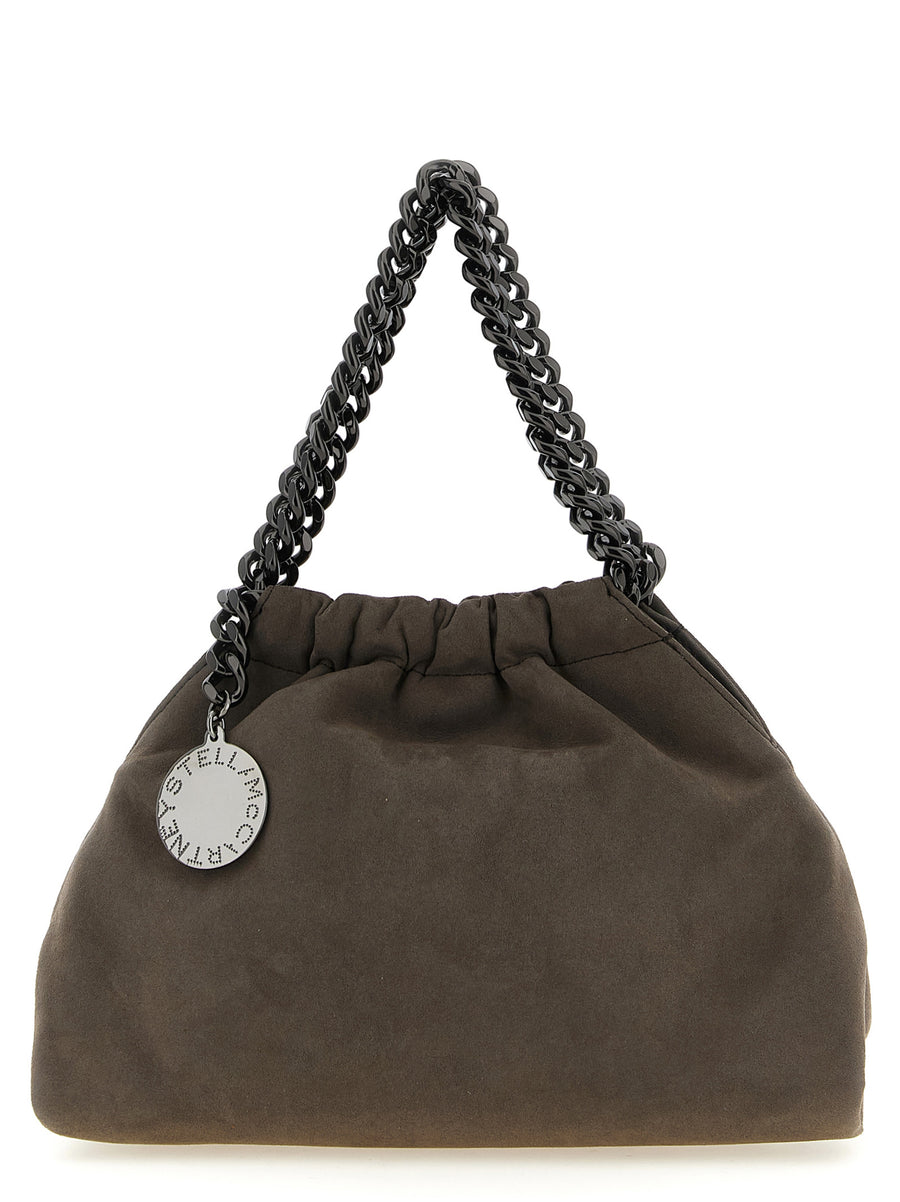 Gray Polyamide Crossbody Bag