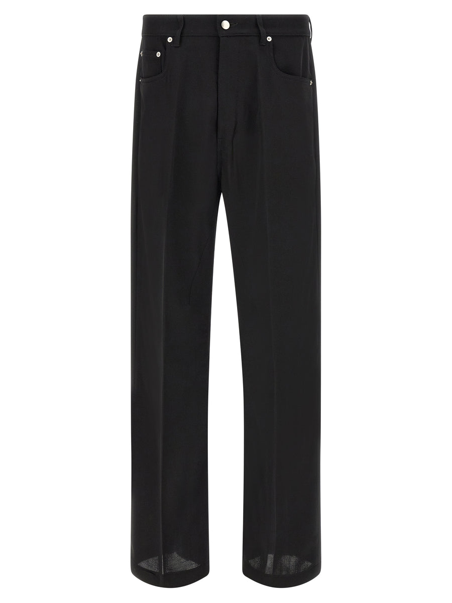 Black Cotton Relaxed Fit Jeans Clothing