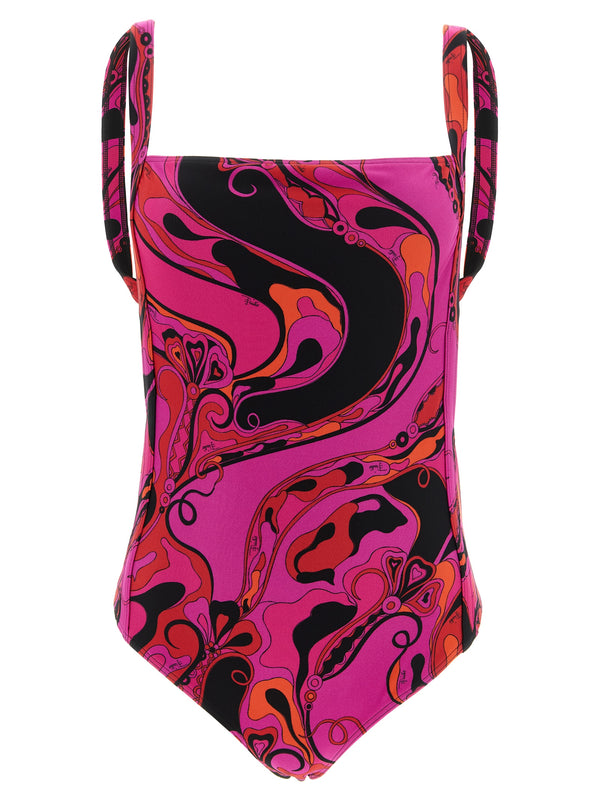 Fuchsia Polyamide One-Piece Swimsuit Clothing