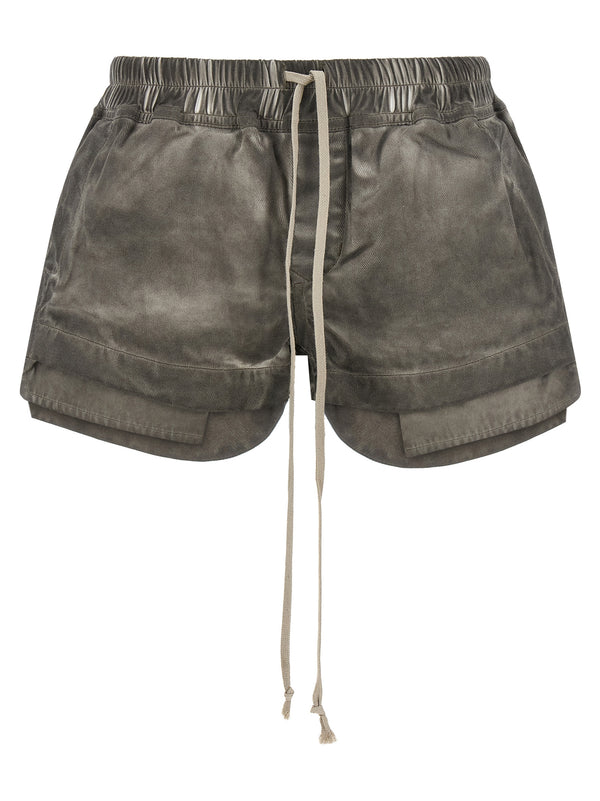 Gray Cotton Bermuda Shorts