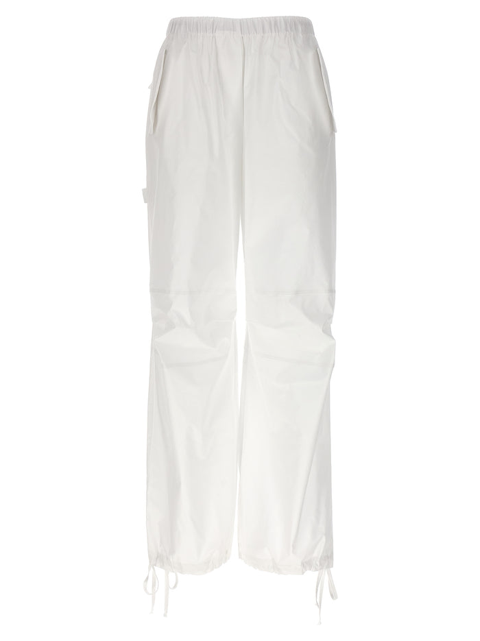 Cargo Trousers White Cotton Pant