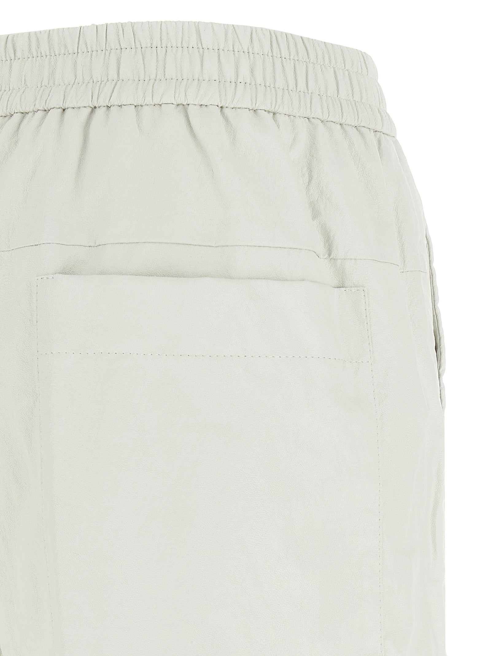 Leather-effect bermuda shorts White Bermuda