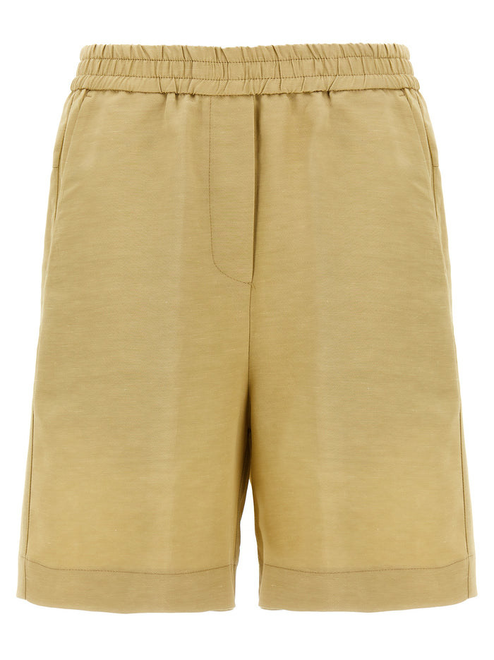 Linen bermuda shorts Beige Viscose Bermuda