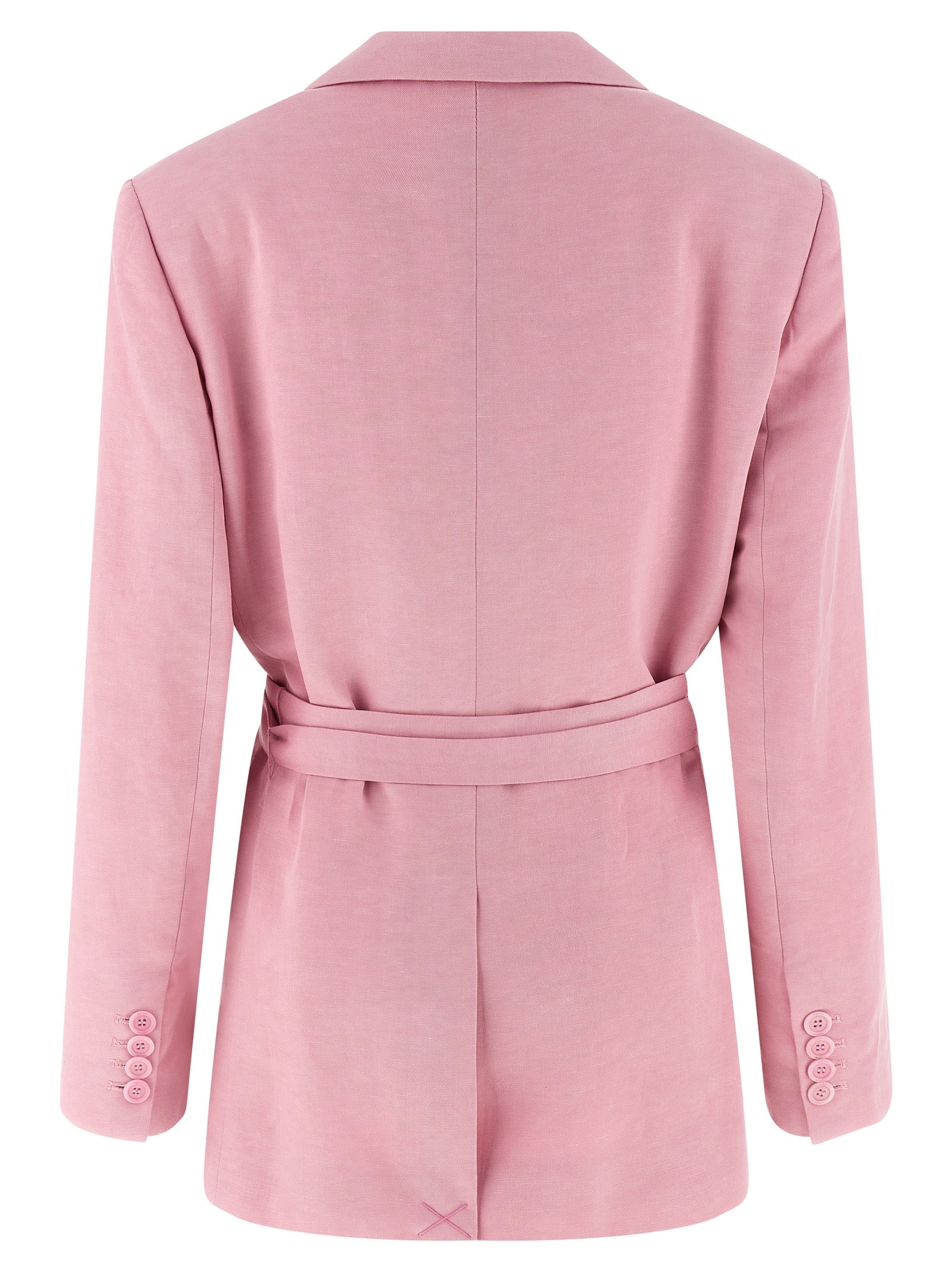 Belt blazer Pink Linen Blazer, Suits