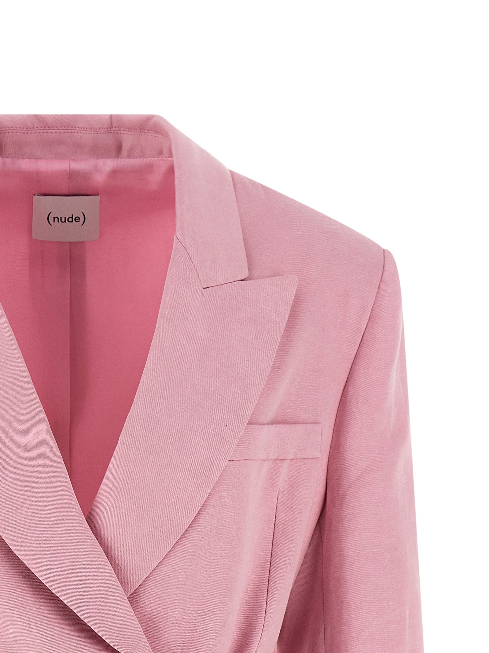 Belt blazer Pink Linen Blazer, Suits