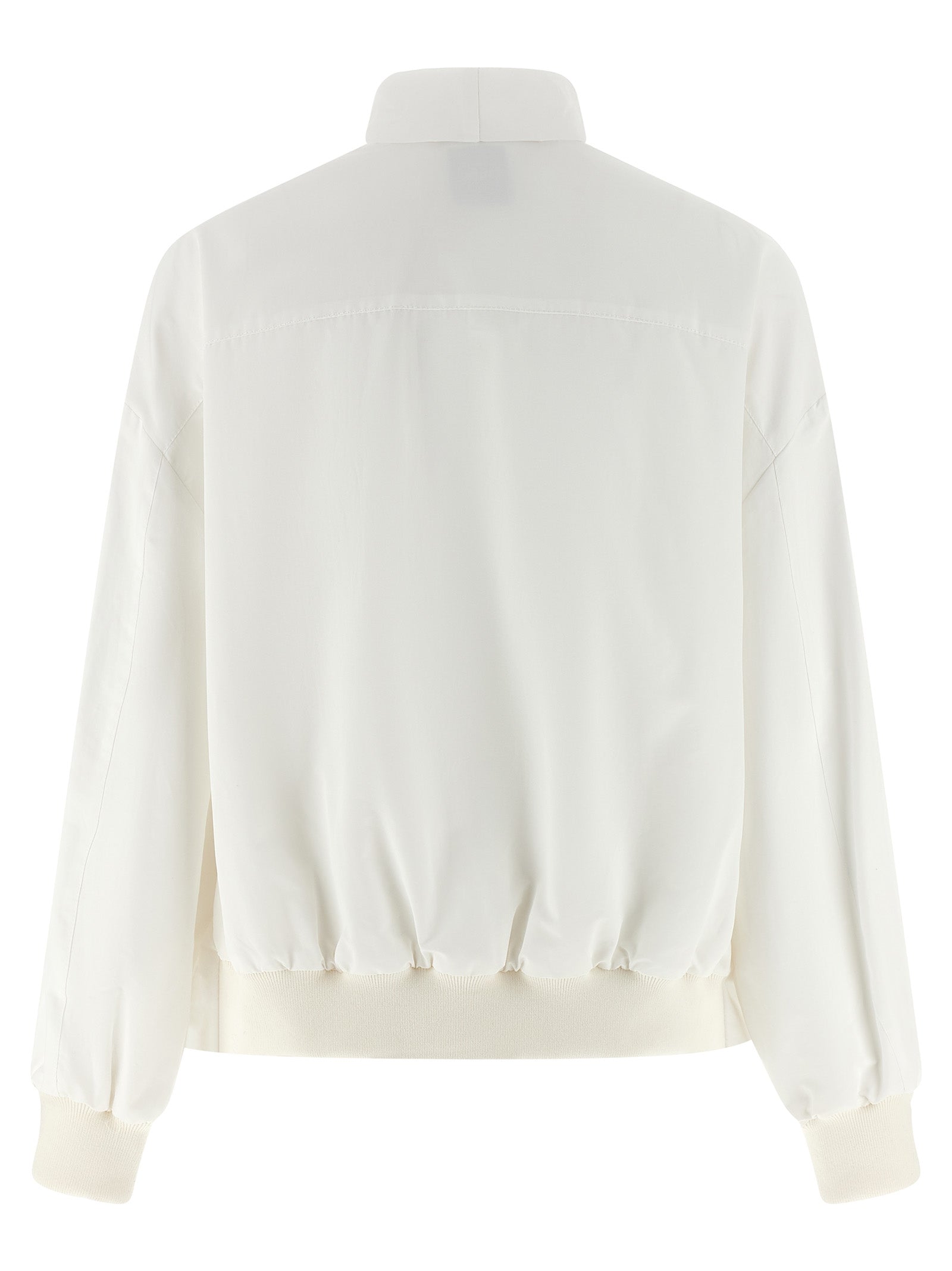Laullière neck bomber jacket White Cotton Polyamide Down Jacket, Parka, Casual