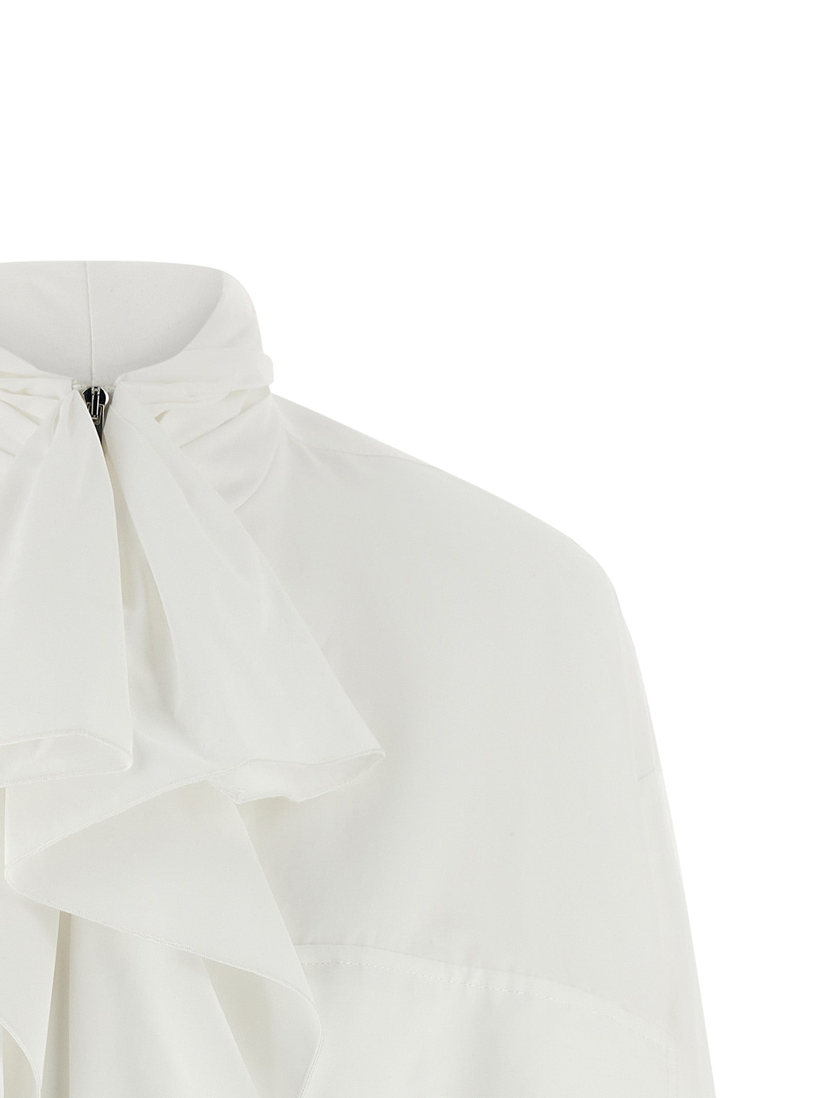 Laullière neck bomber jacket White Cotton Polyamide Down Jacket, Parka, Casual