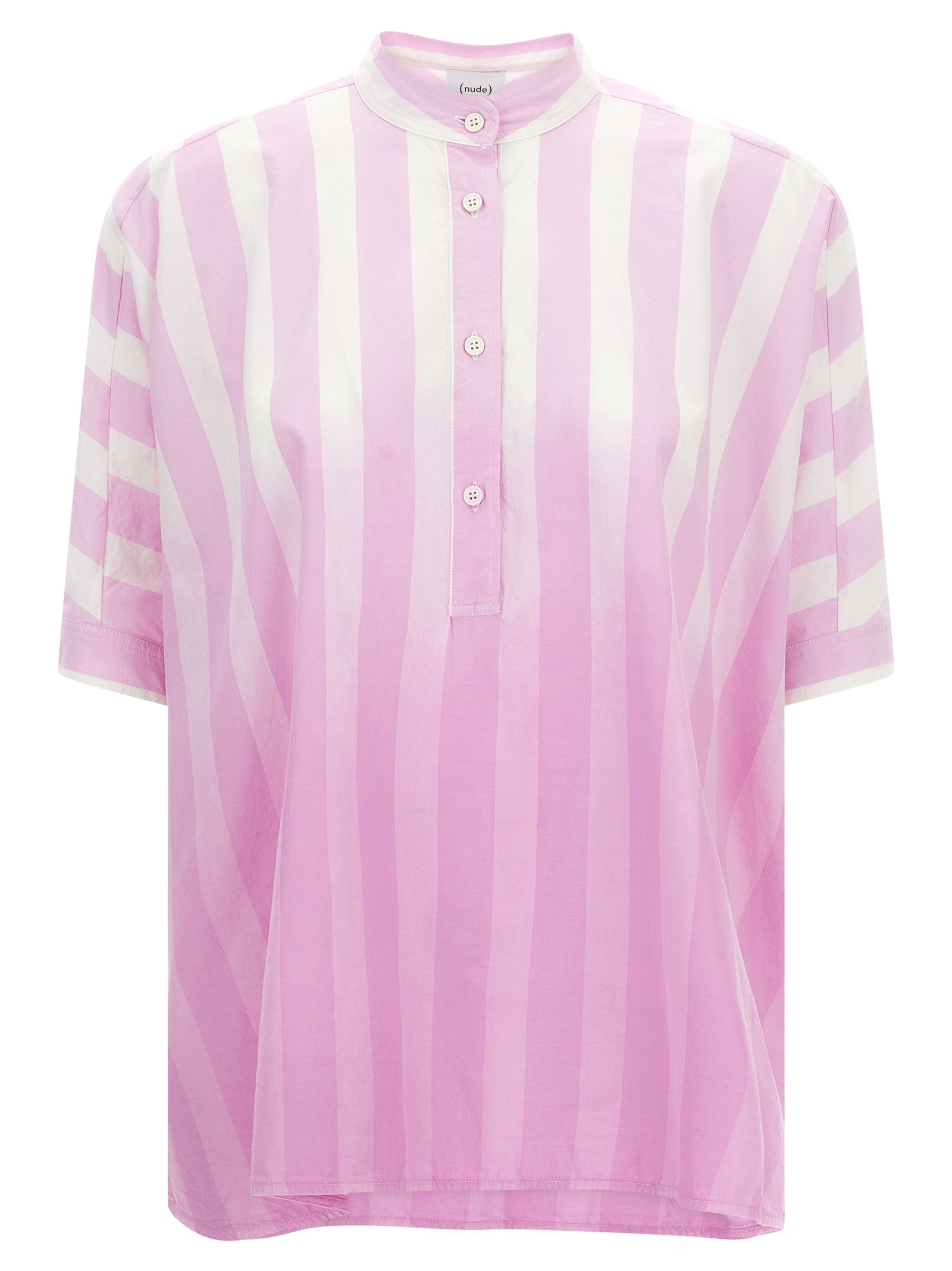 Dégradé striped shirt Pink Cotton Shirt, Blouse