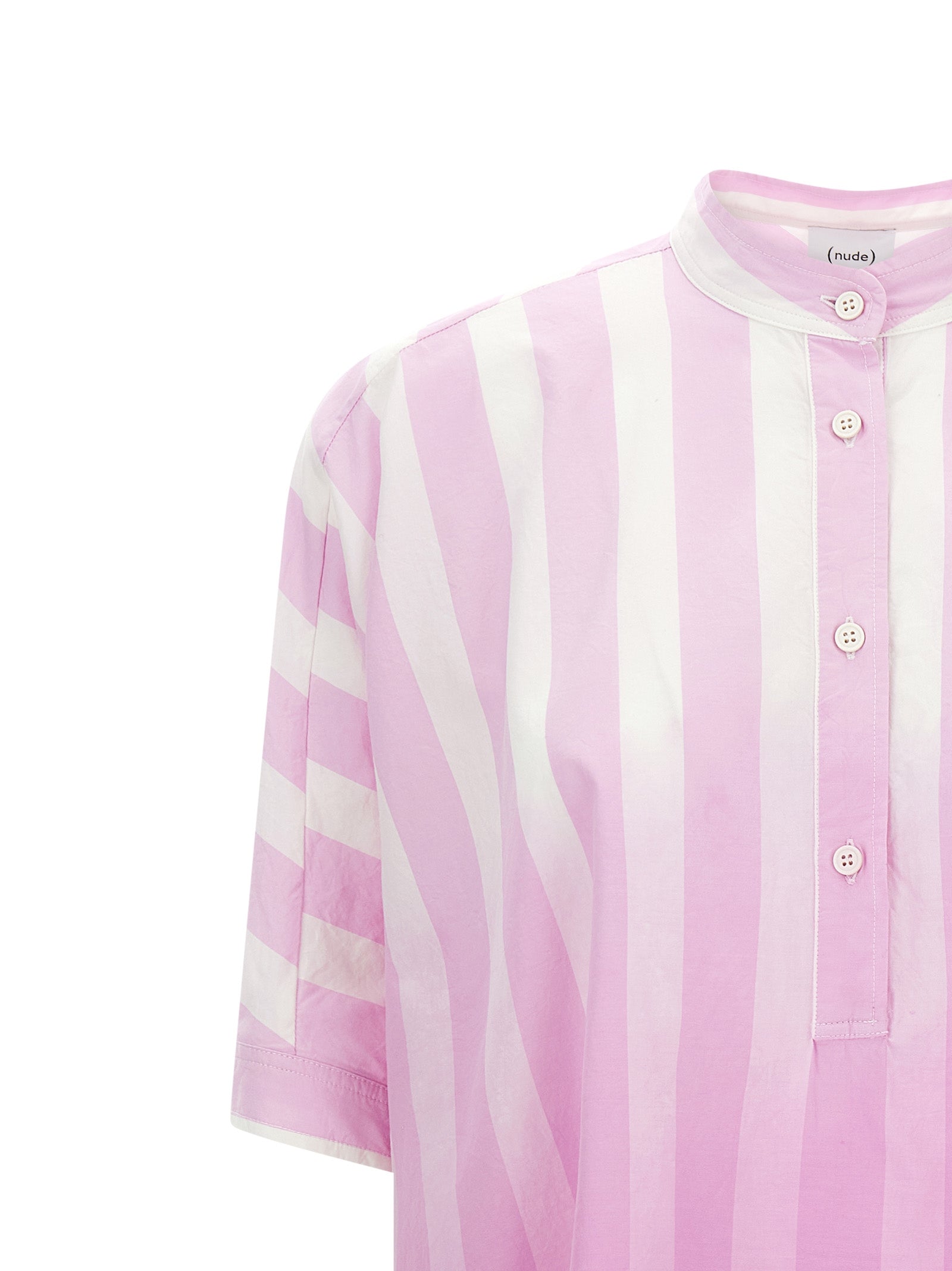 Dégradé striped shirt Pink Cotton Shirt, Blouse