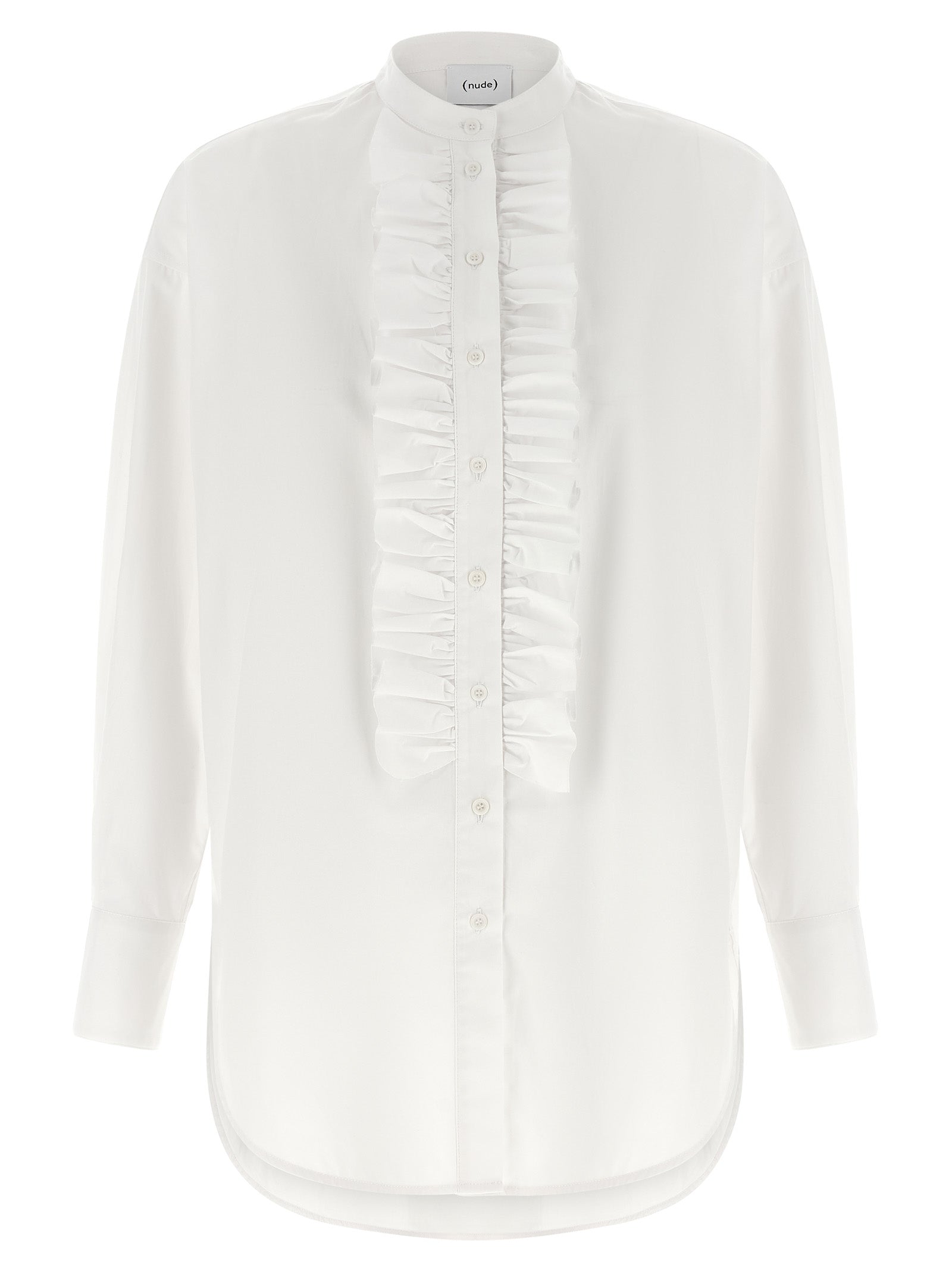 Ruches shirt White Cotton Shirt, Blouse