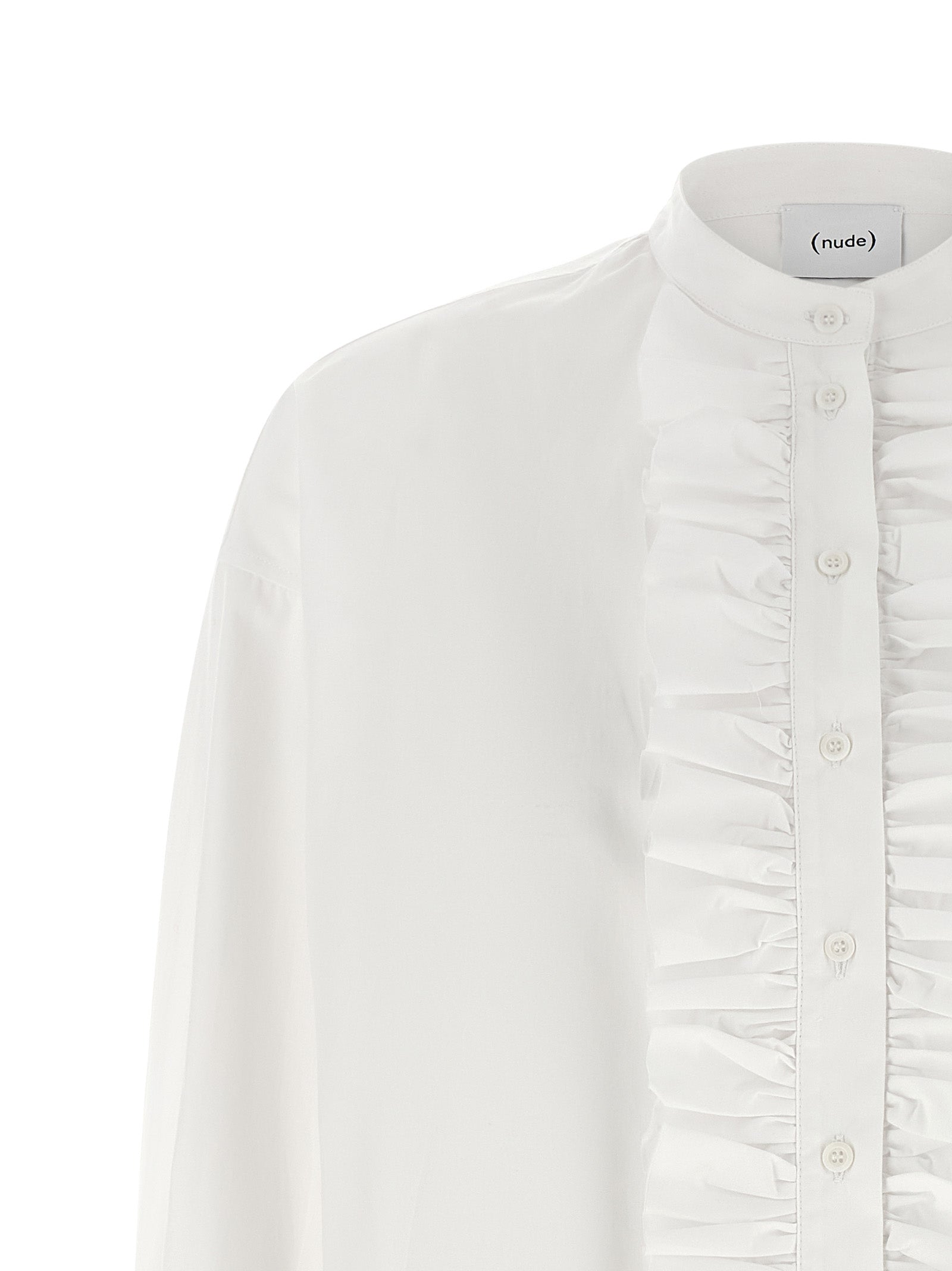 Ruches shirt White Cotton Shirt, Blouse