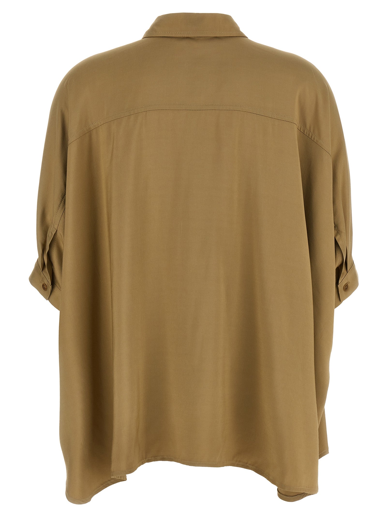 Wide shirt Green Viscose Shirt, Blouse