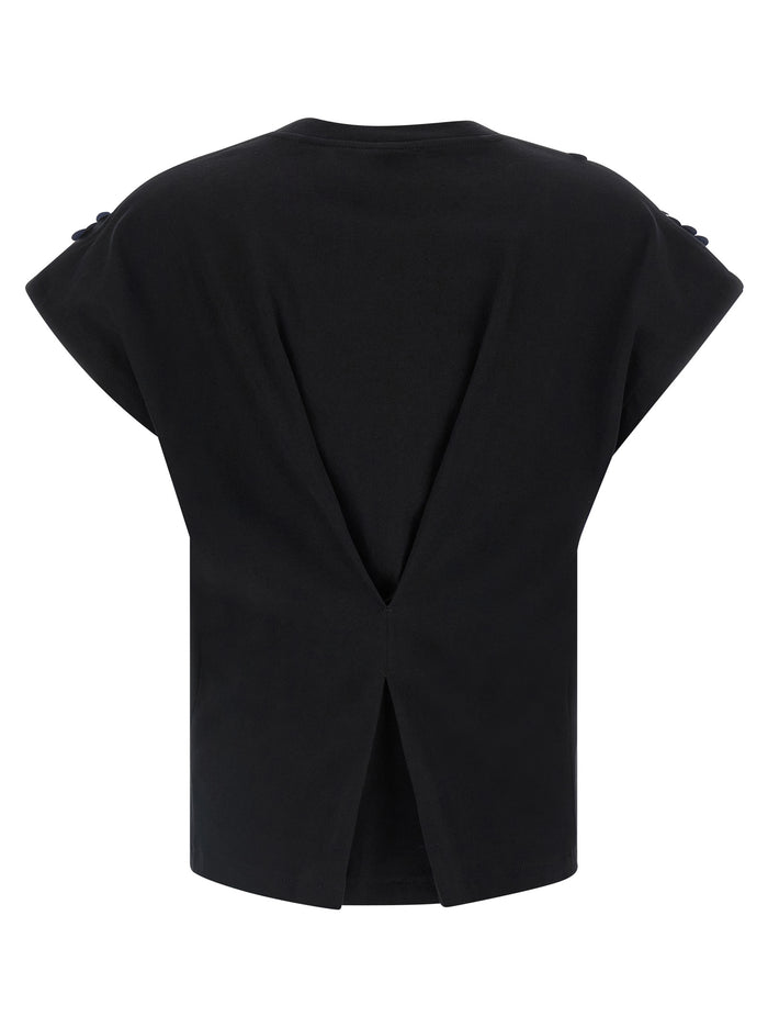 Sequin T-shirt Black Cotton