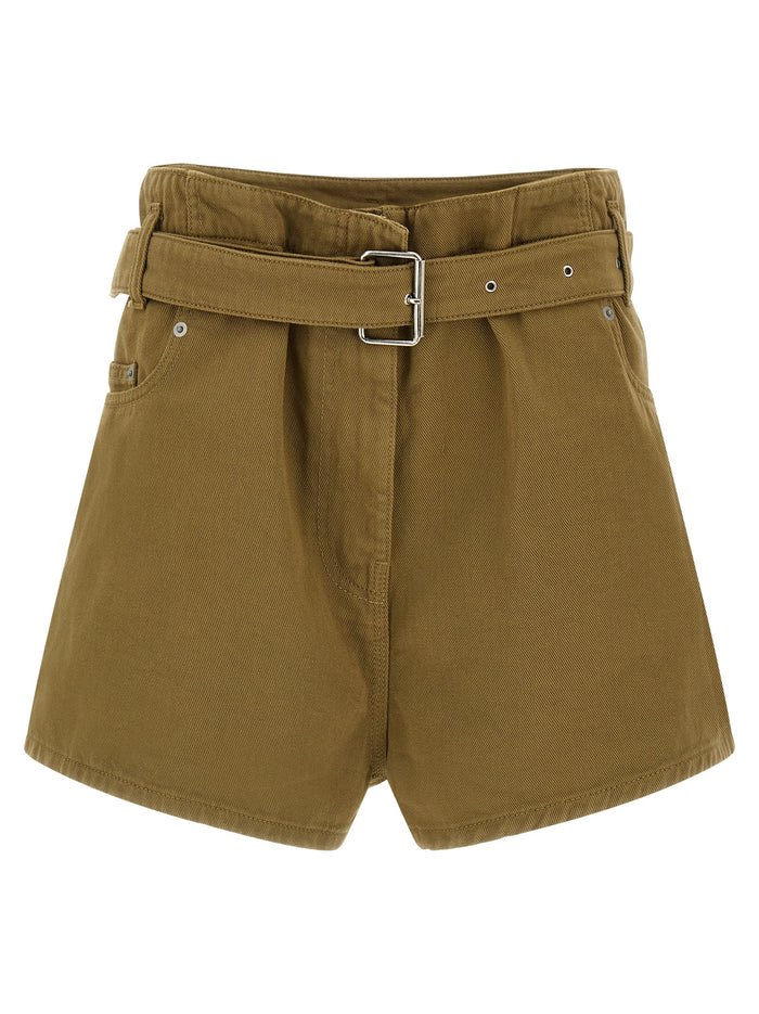 Scarlett bermuda shorts Green Cotton Bermuda