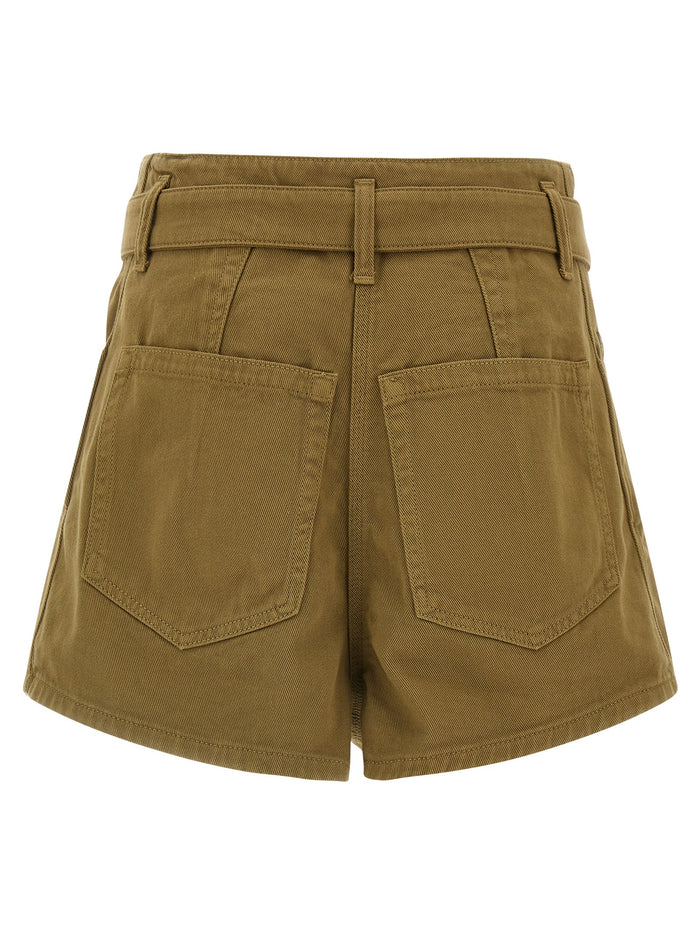 Scarlett bermuda shorts Green Cotton Bermuda