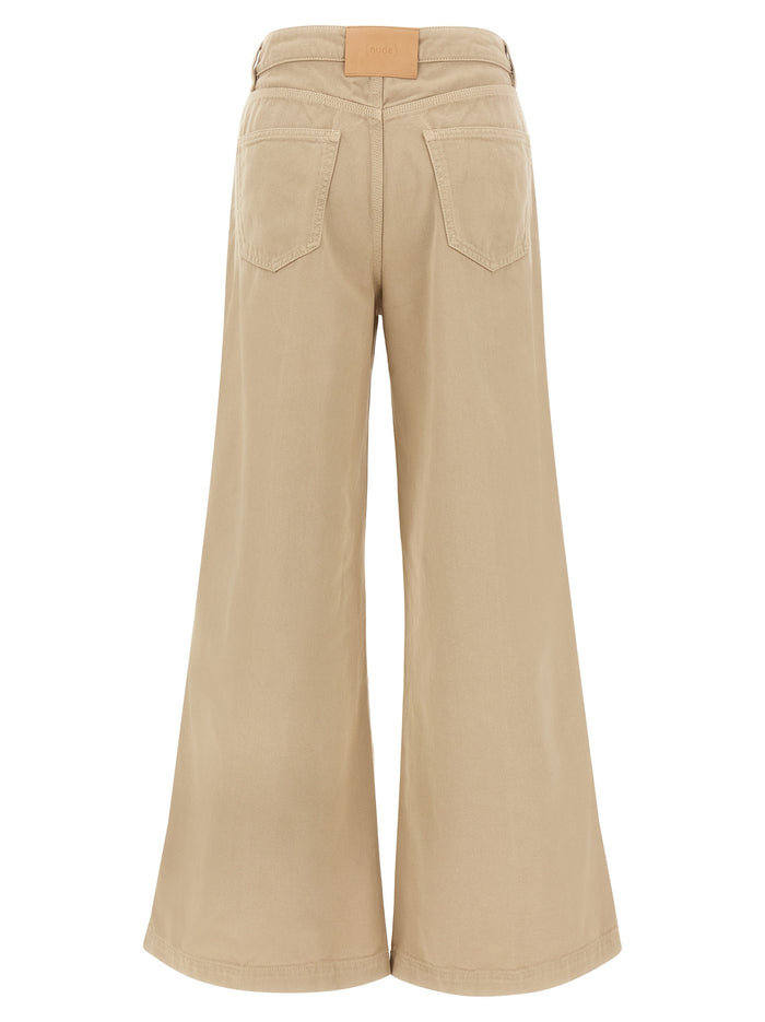 Tilda pants Beige Cotton