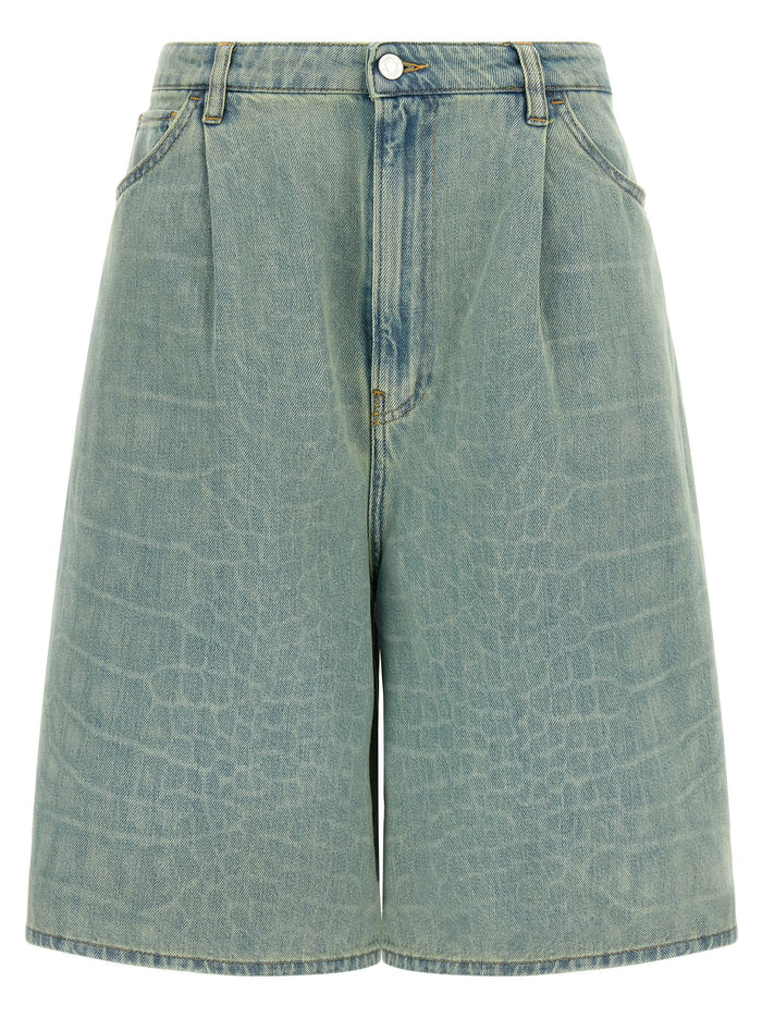 Kate bermuda shorts Light Blue Cotton Bermuda