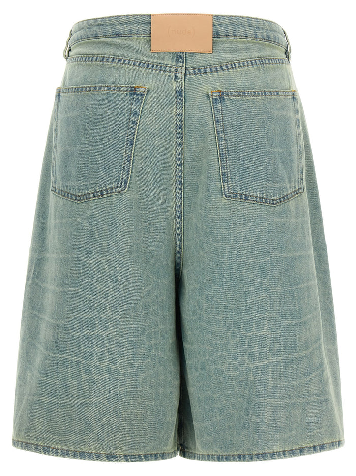Kate bermuda shorts Light Blue Cotton Bermuda