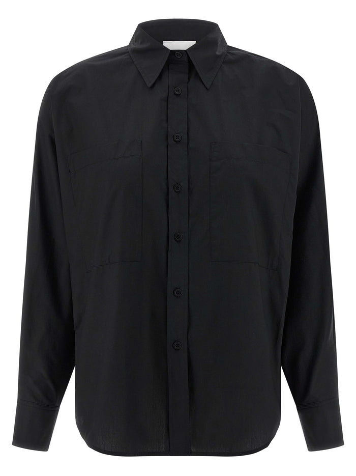 Bat sleeve shirt Black Cotton Shirt, Blouse