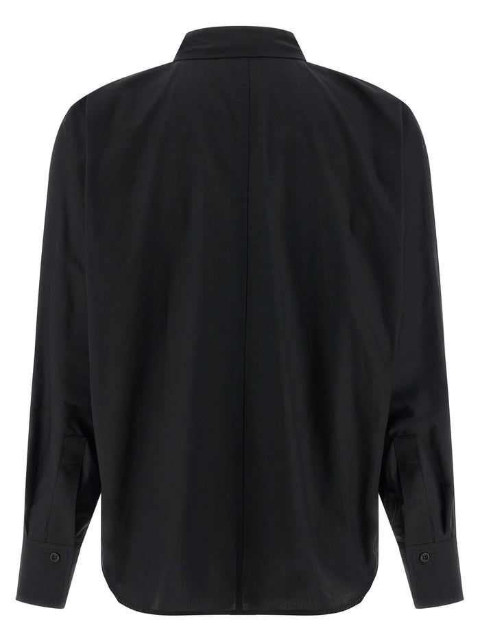 Bat sleeve shirt Black Cotton Shirt, Blouse