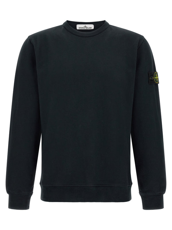 Blue Cotton Sweatshirt Clothing