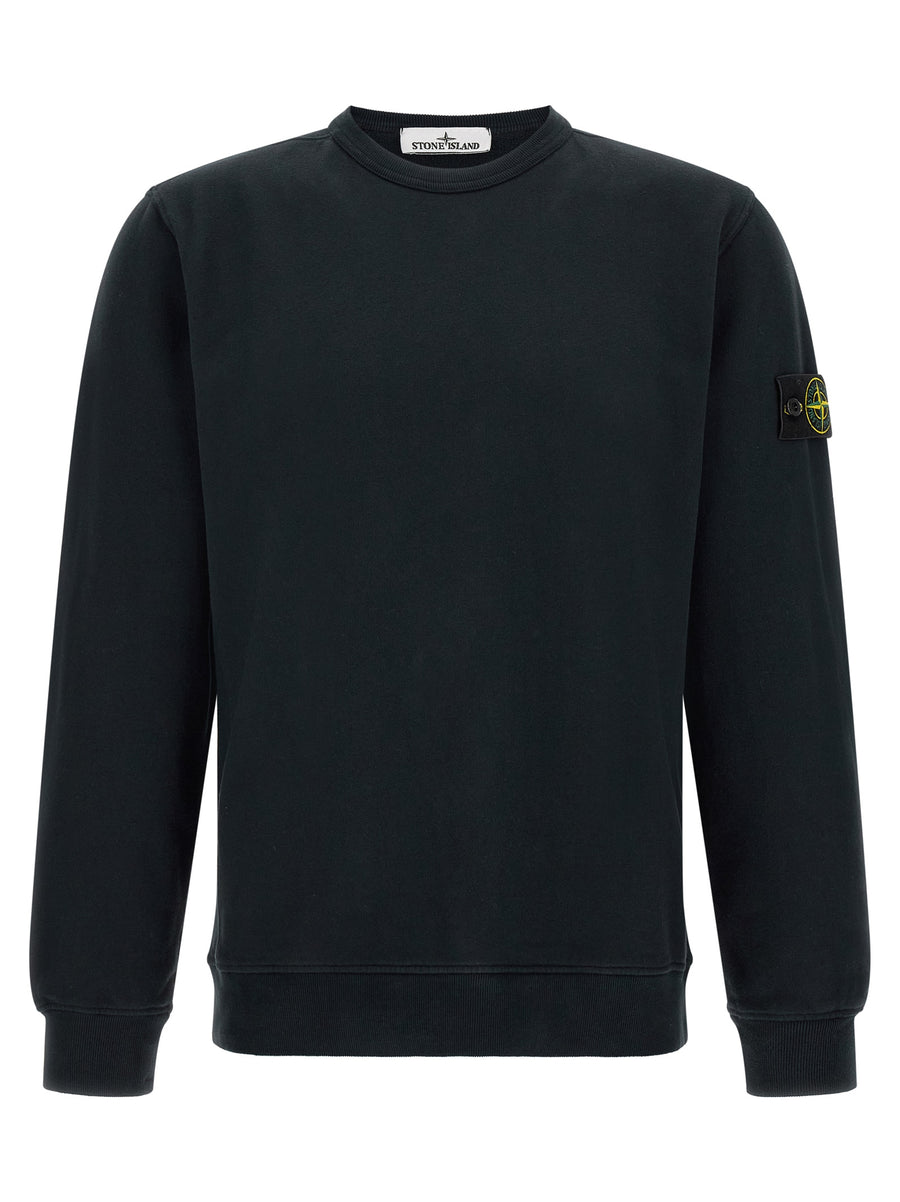 Blue Cotton Sweatshirt Clothing