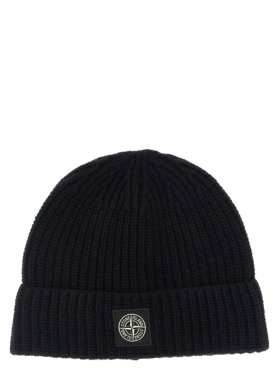 Blue Virgin Wool Beanie Accessory