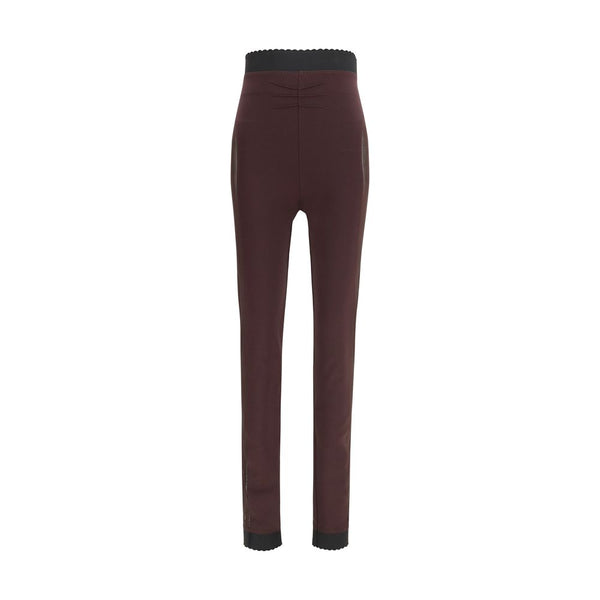 Purple Viscose Leggings Clothing
