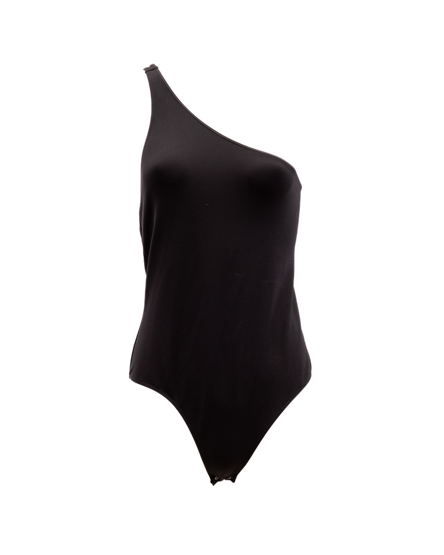 Black Women Polyamide Bodysuit T-shirts