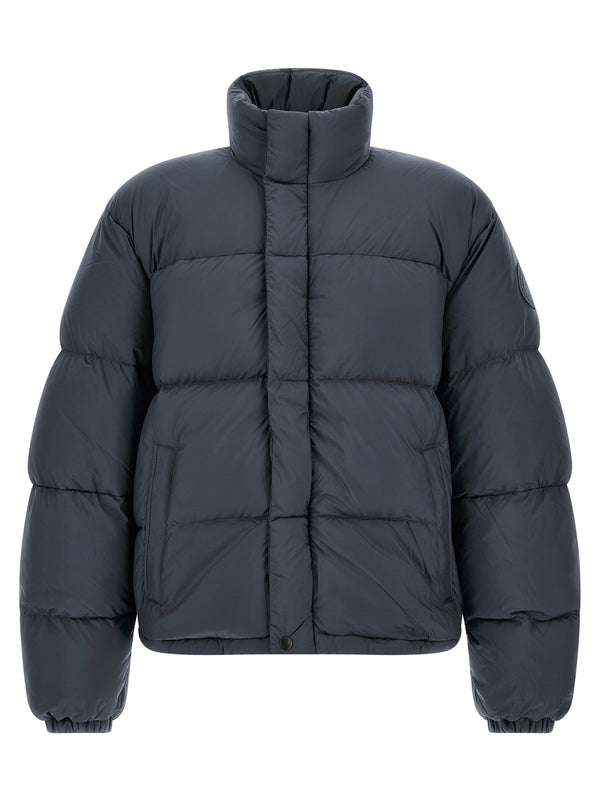 Gray Polyamide Full-Length Jacket Clothing