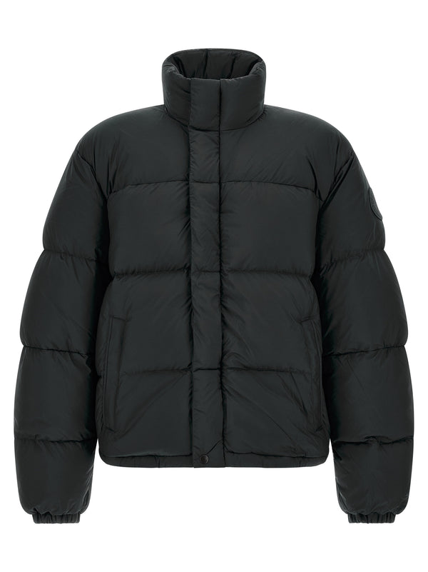 Black Polyamide Full-Length Jacket Clothing