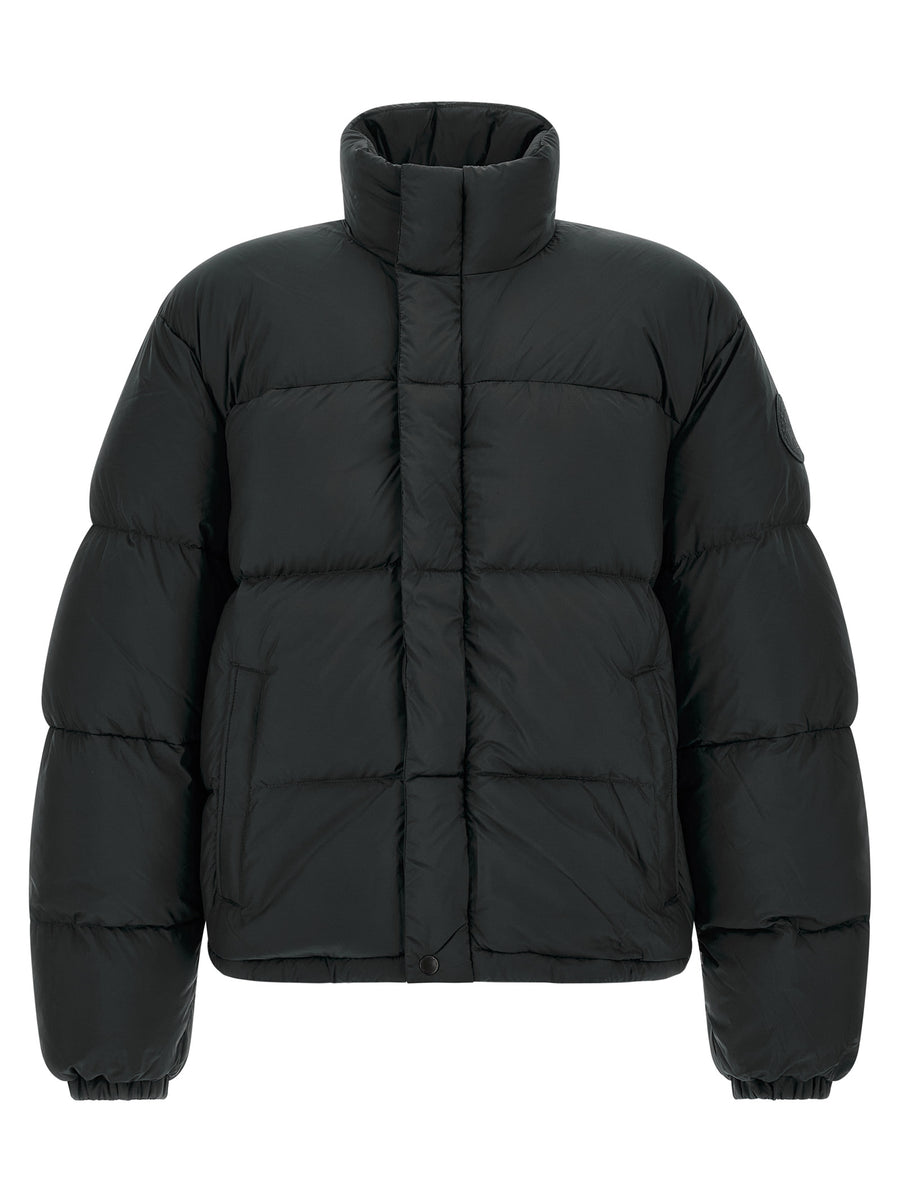 Black Polyamide Full-Length Jacket Clothing