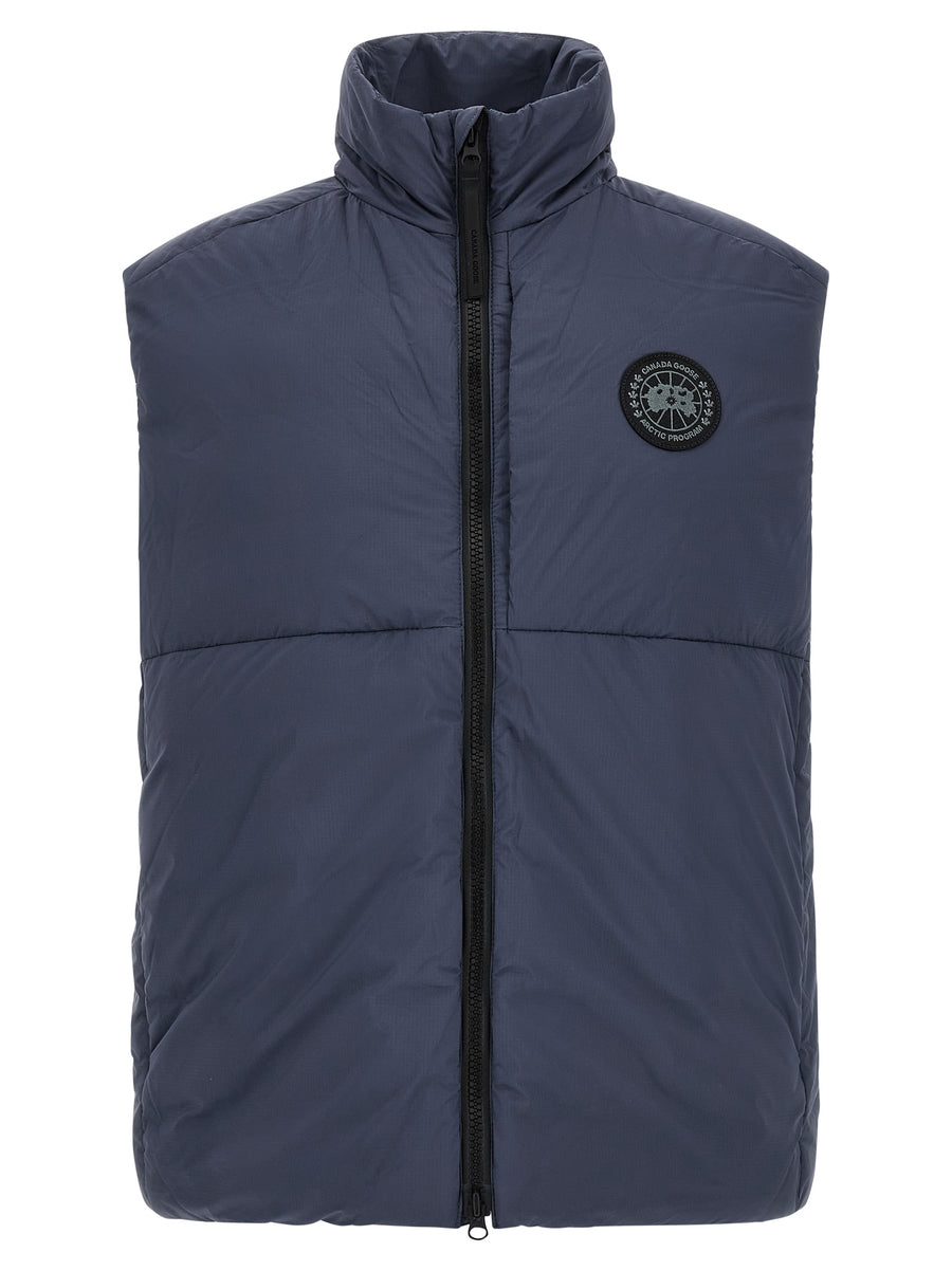 Blue Polyamide Sleeveless Jacket Clothing
